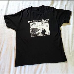Self Defense Family band Karate Chop Shirt in size XL